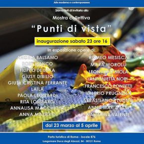 Punti di Vista – Galleria Ess&rrE – Arte Moderna e Contemporanea Roma. Roma, 23 marzo / 5 aprile 2019